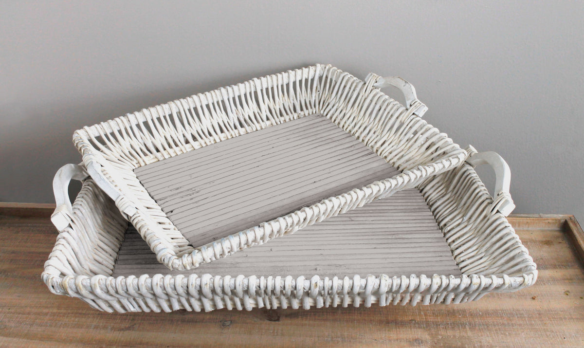 Rectangle Tray, Grey, s/2 – Marshall Home Corporation